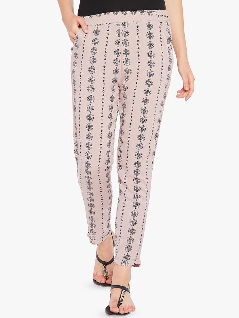 printed straight tapered pant - 16601766 -  Zoom Image - 0