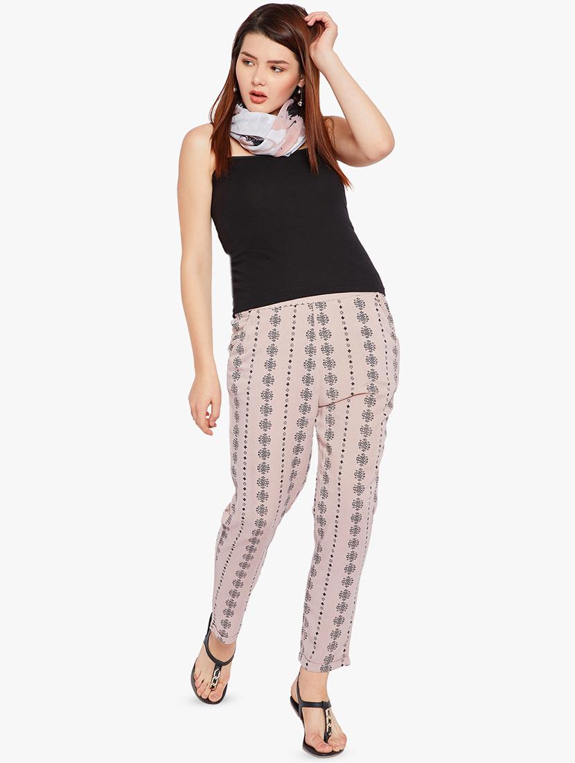 printed straight tapered pant - 16601766 - Standard Image - 3