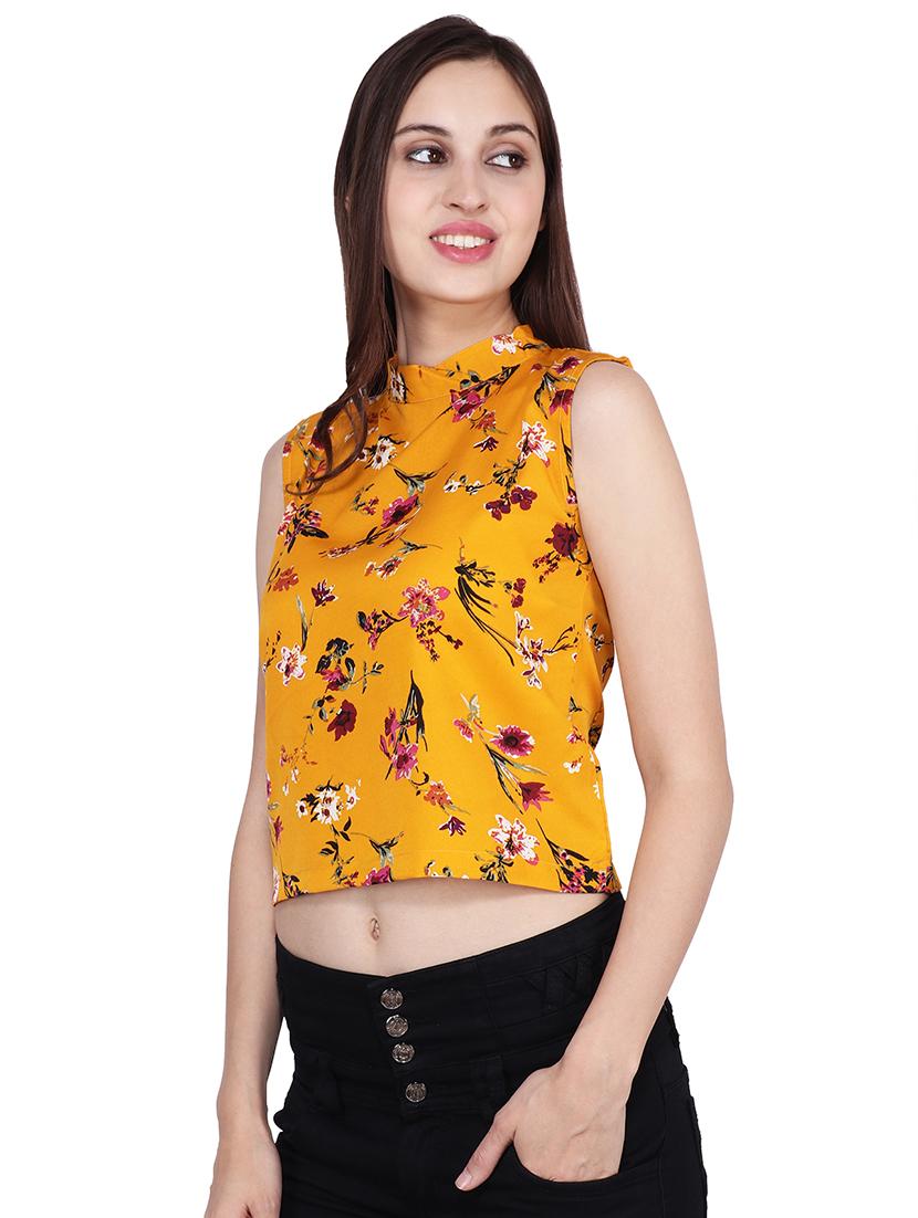 women's crop mock neck top - 16601848 -  Zoom Image - 0