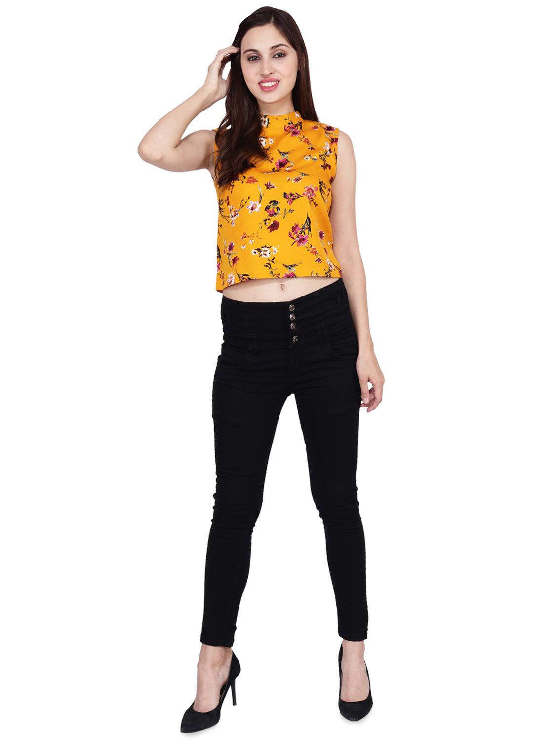 women's crop mock neck top - 16601848 - Standard Image - 3