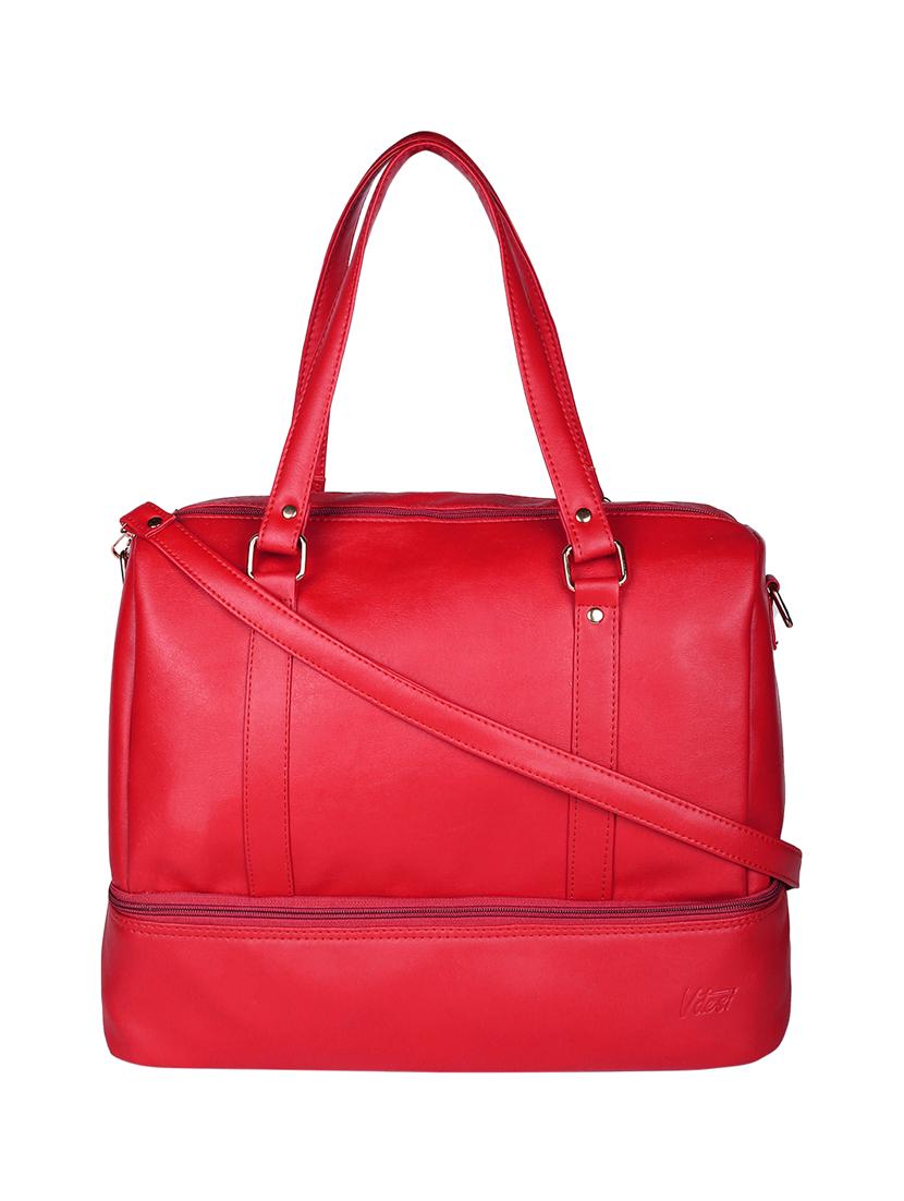 red leatherette (pu) luggage - 16601956 -  Zoom Image - 0