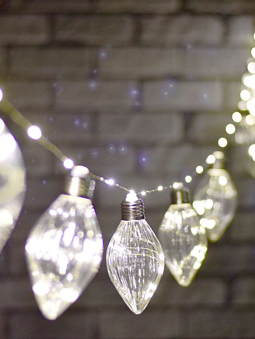led copper wire conical bulb shape decorative string light- 8 bulb