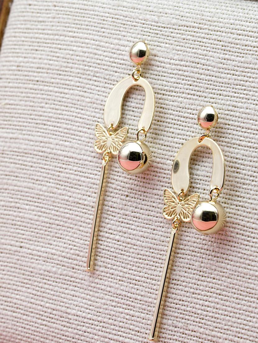 gold tone drop earring - 16607336 - Zoom Image - 0