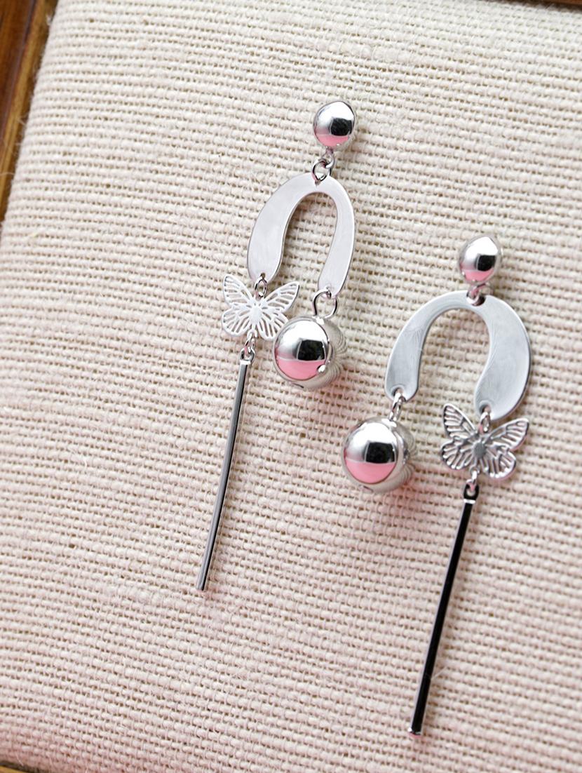 silver tone drop earring - 16607337 - Zoom Image - 0