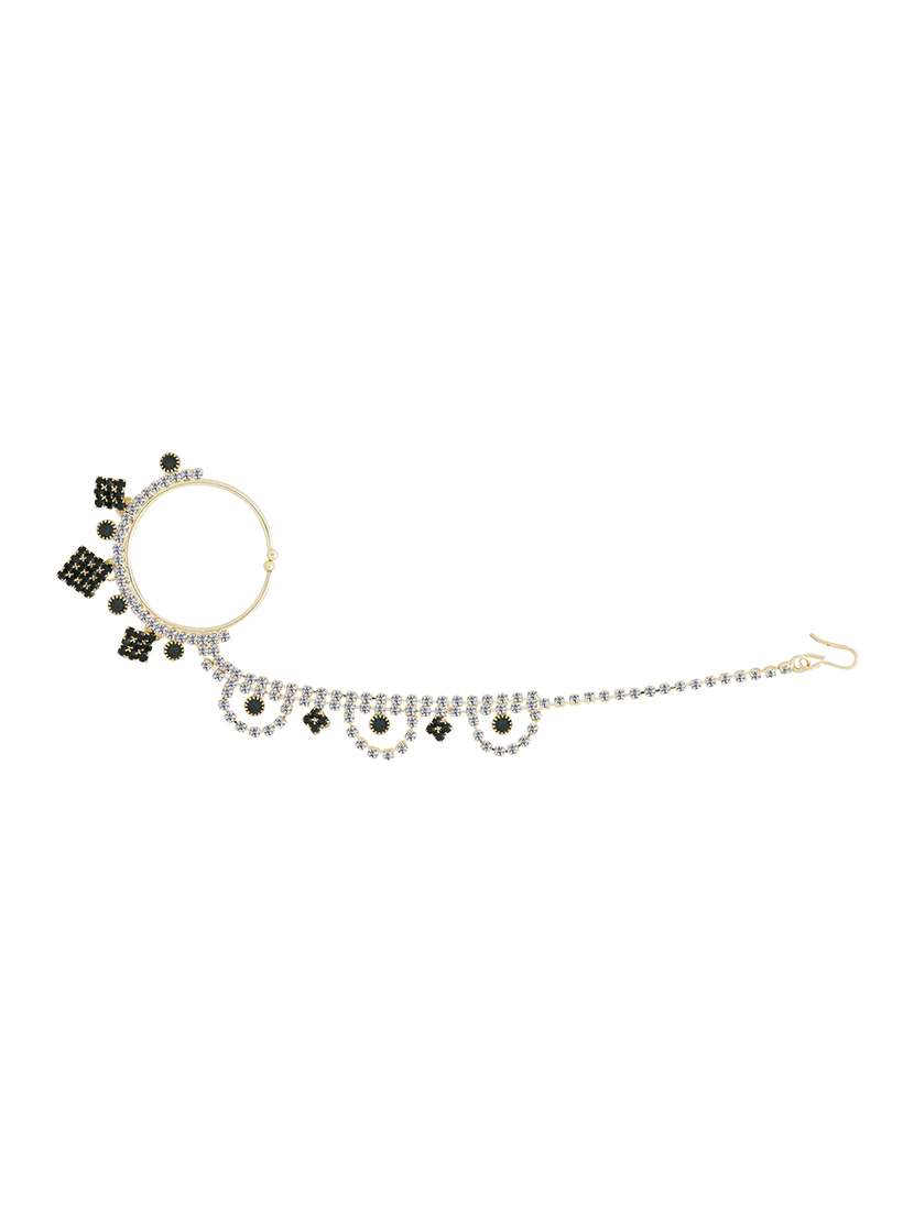 black gold plated naath nose pin