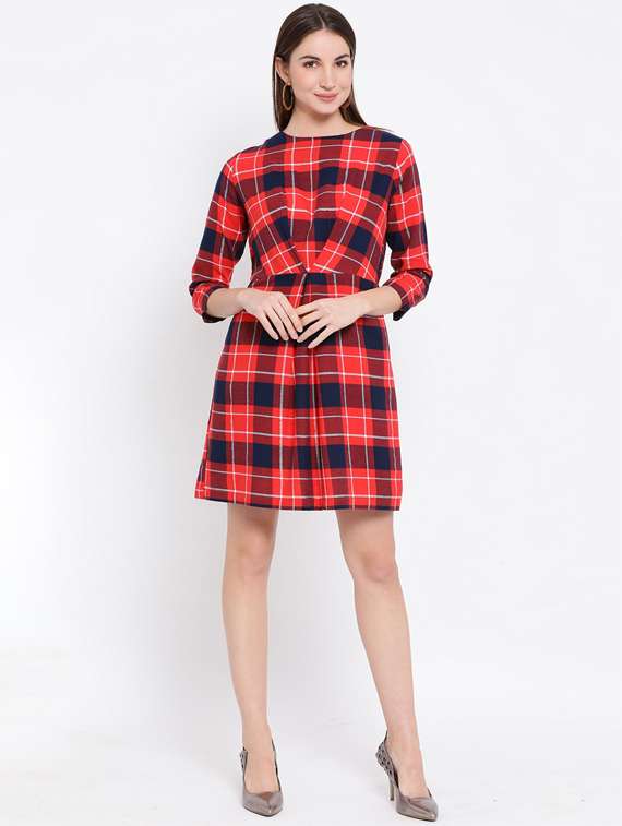 women's fit & flare polka dots dress - 16611957 - Standard Image - 3