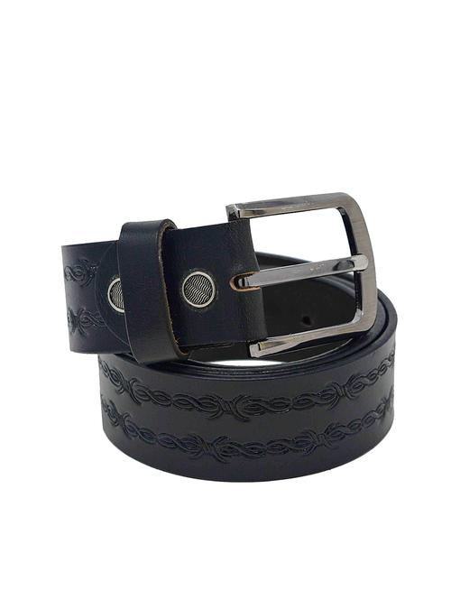 black leather belt - 16619891 - Standard Image - 0