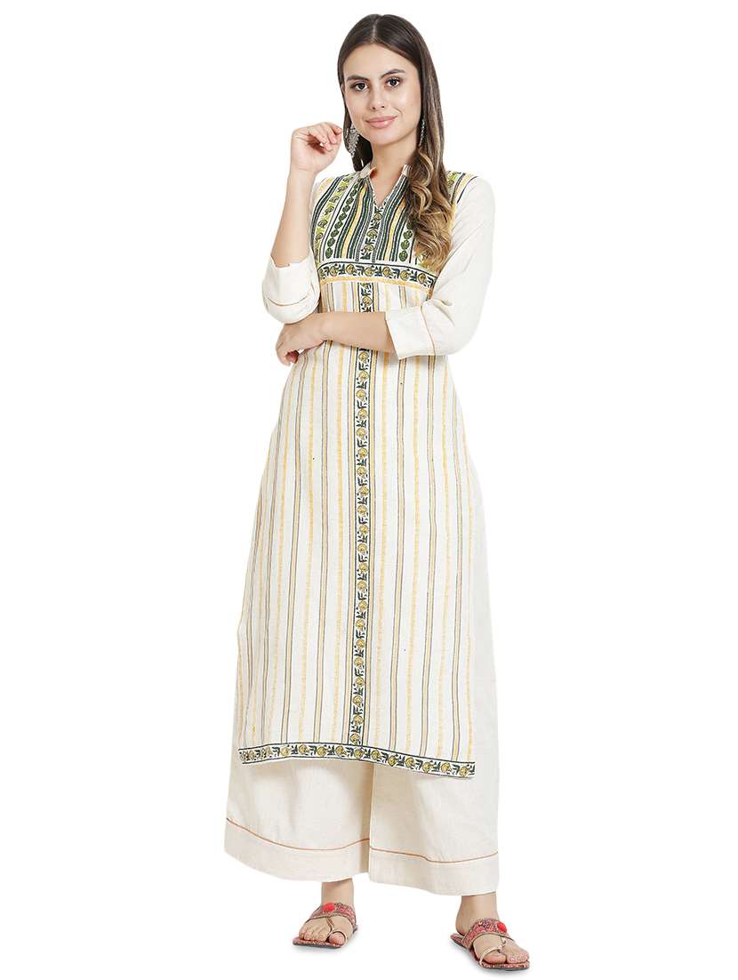 printed kurta palazzo set
