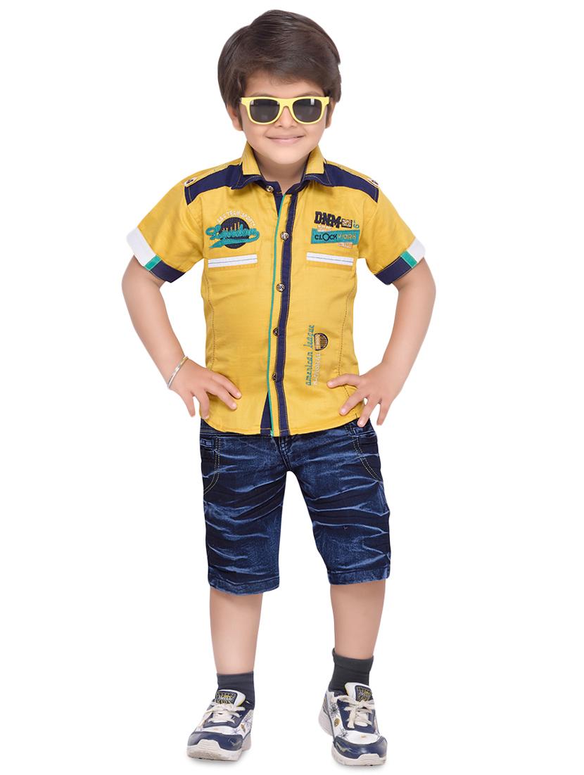 quirky print shirt and shorts set - 16622928 - Zoom Image - 0