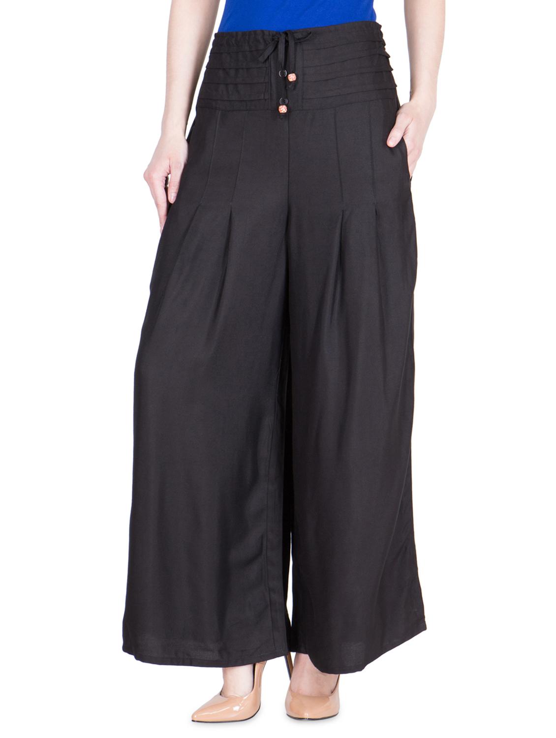 high rise pleated palazzo - 16629933 - Zoom Image - 0