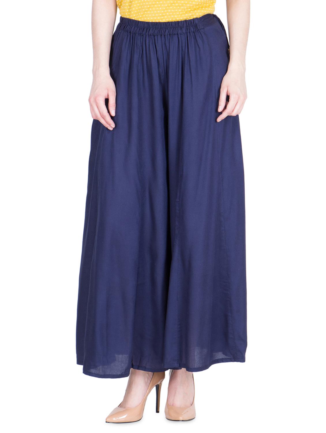 tie knot waist flared palazzo - 16629946 - Zoom Image - 0