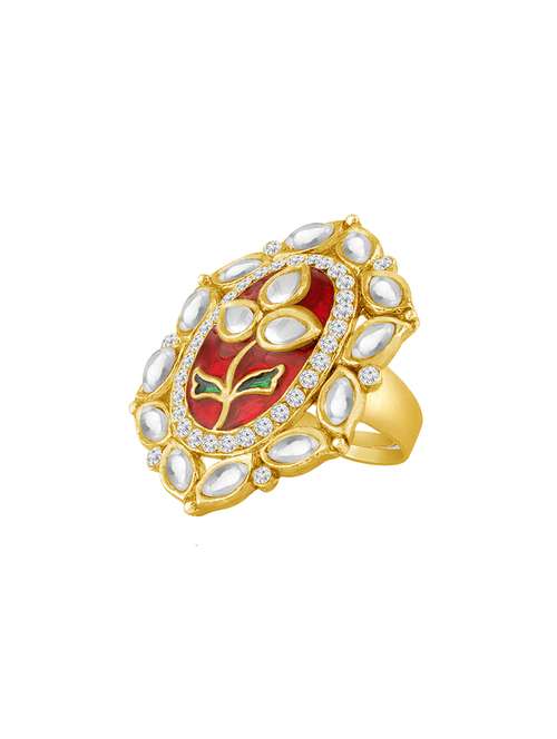 gold metal finger  ring - 16634781 -  Standard Image - 0