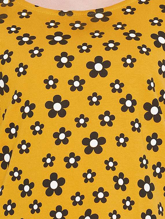 round neck floral top  - 16635218 -  Standard Image - 3