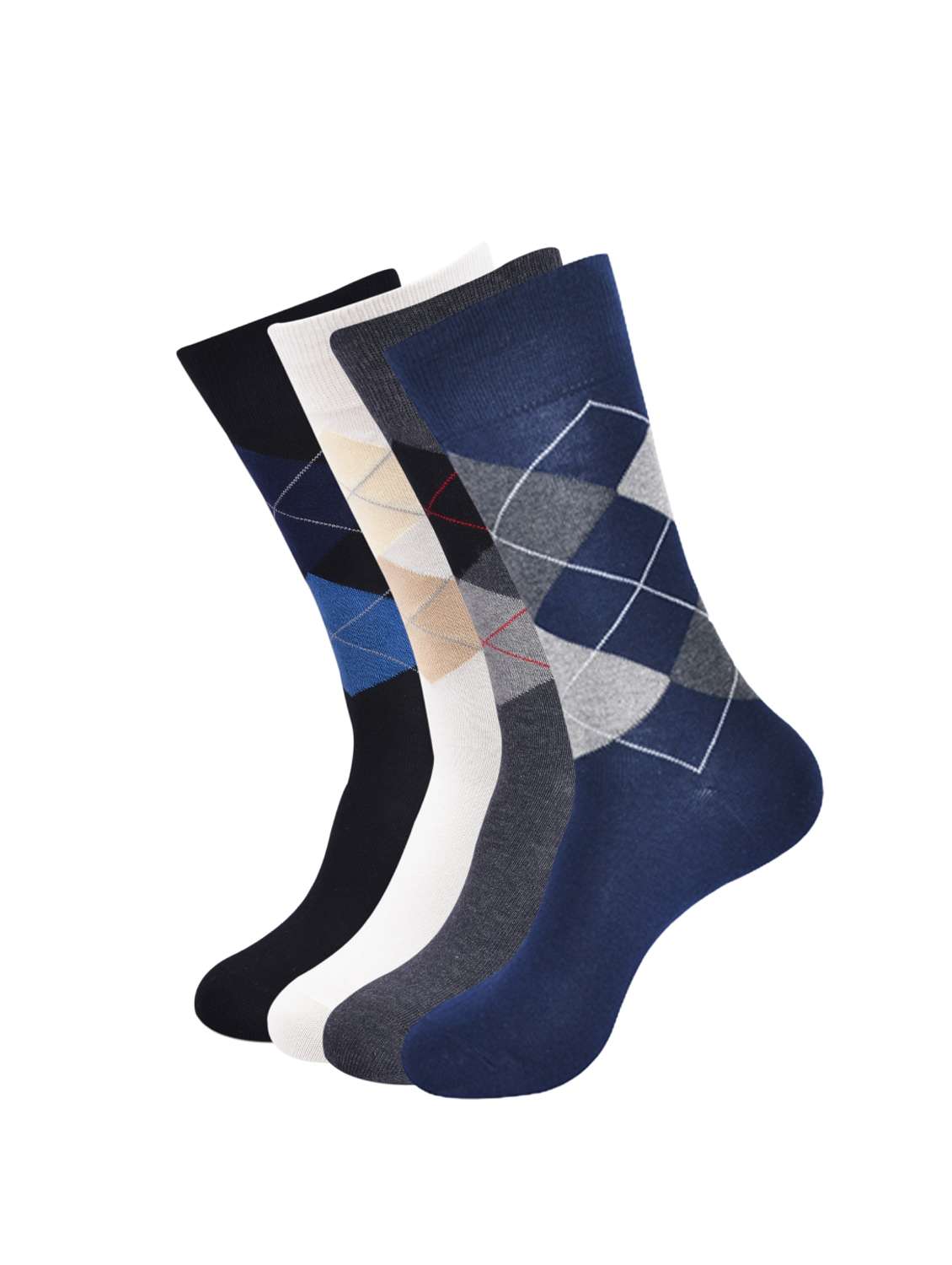 men pack of 3 printed above ankle length socks