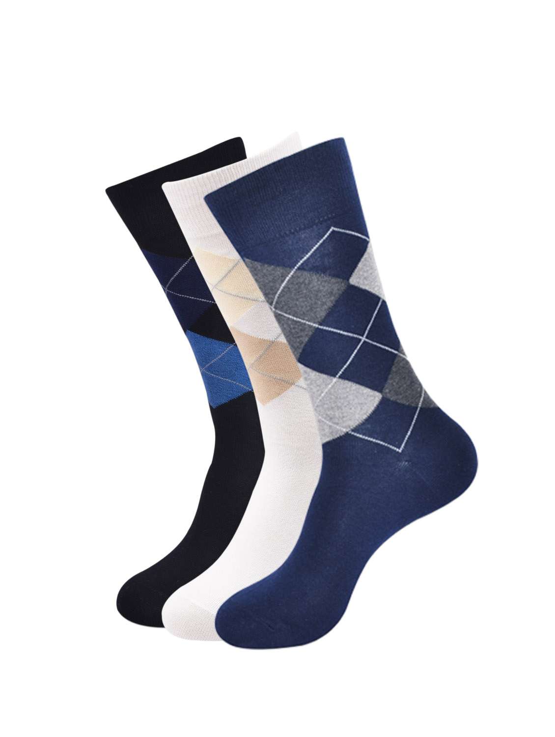 pack of 3 printed above ankle length socks