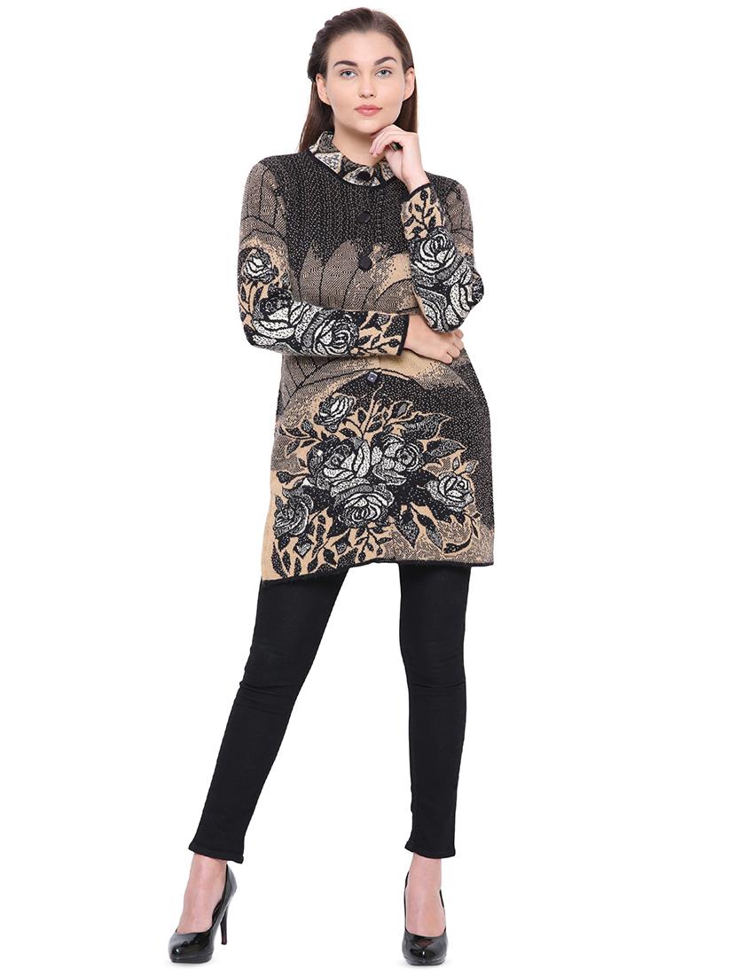 turtle neck long sleeved cardigan - 16638488 - Standard Image - 3