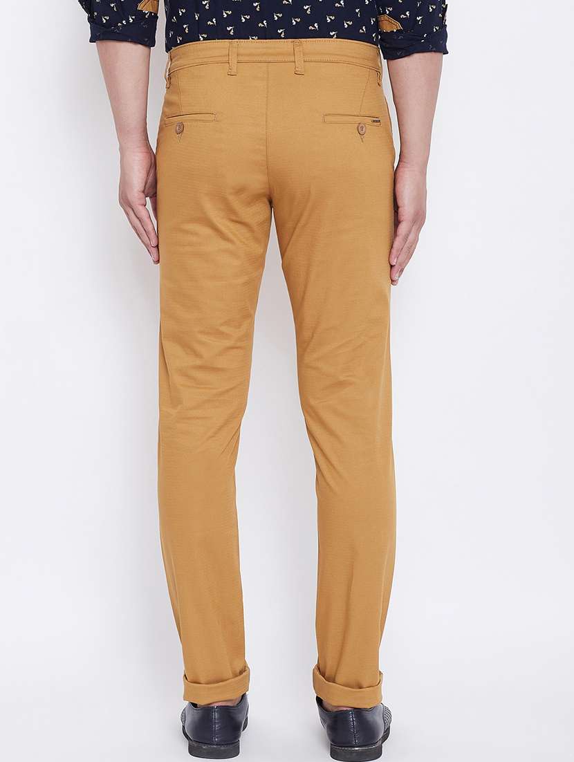 beige textured chinos  - 16640393 -  Standard Image - 3