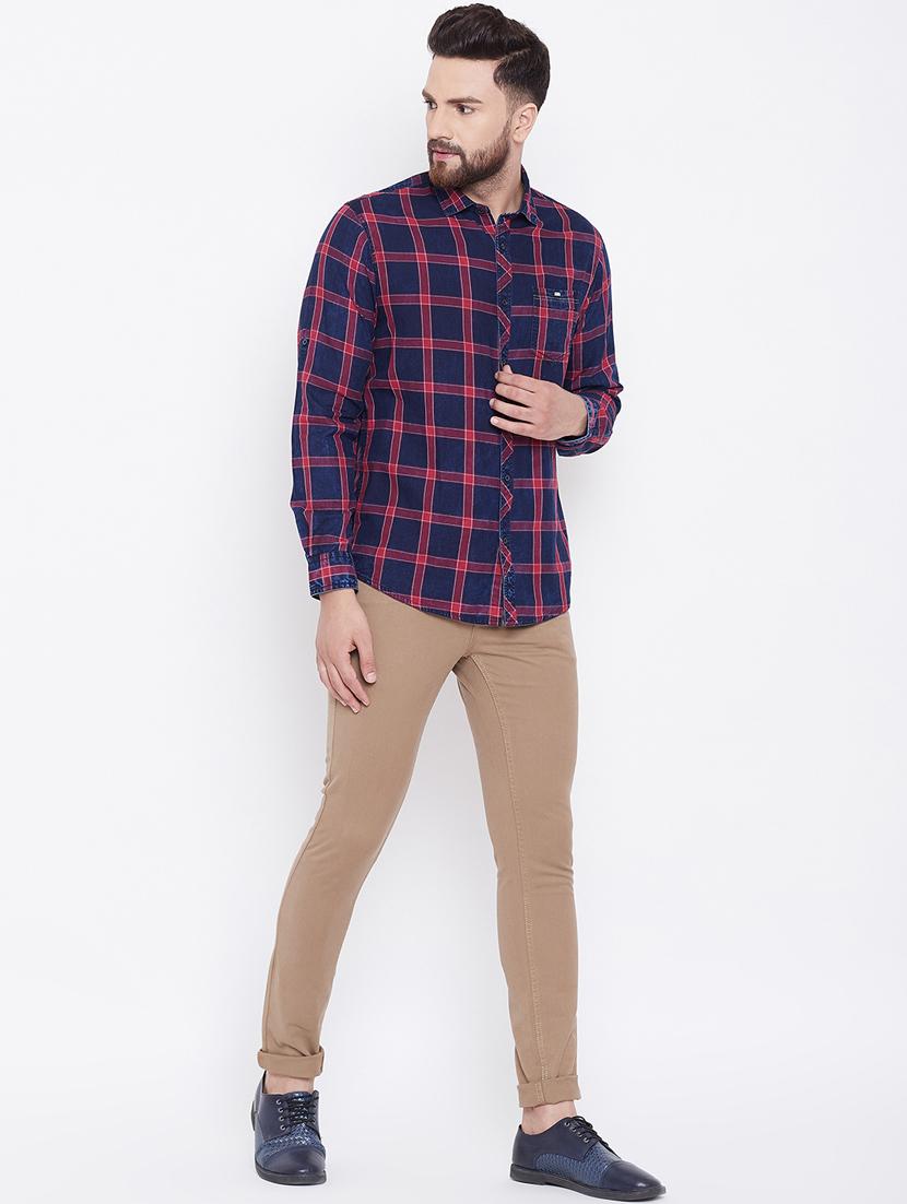 red checkered casual shirt - 16640430 - Zoom Image - 0