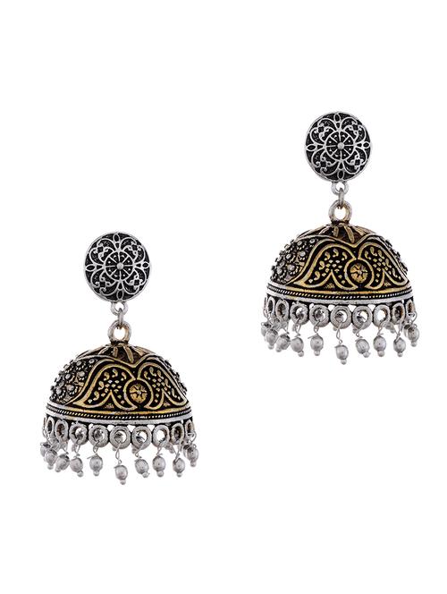 oxidised jhumka earring - 16641437 - Standard Image - 0