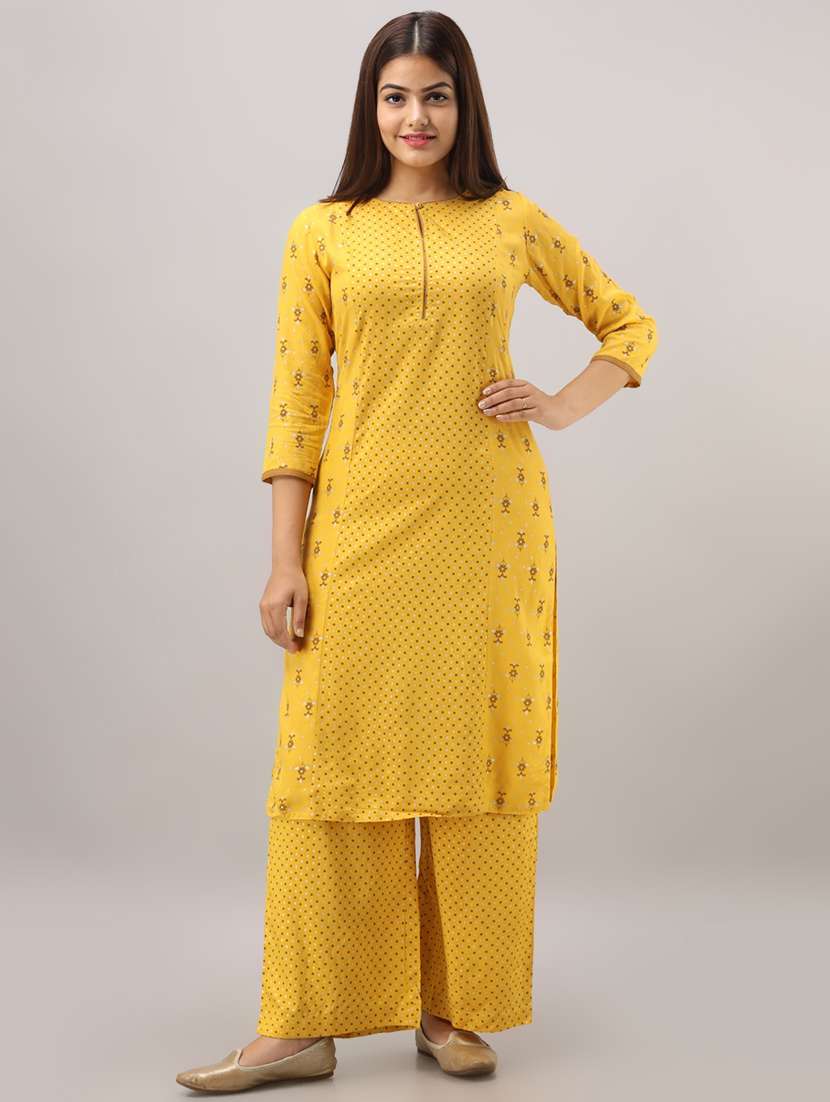 printed kurta palazzo set