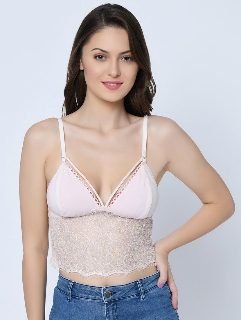 eyelash detail floral laced bralette - 16643435 - Zoom Image - 0