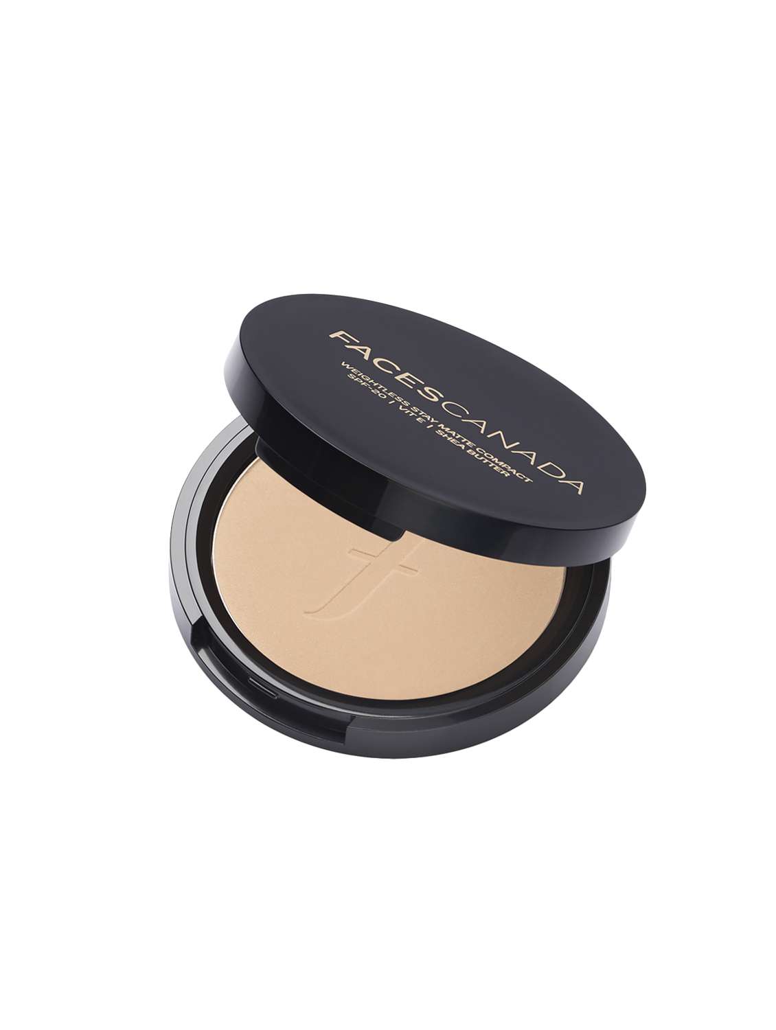 faces canada weightless stay matte compact spf-20 vitamin e & shea butter 9g ivory 01