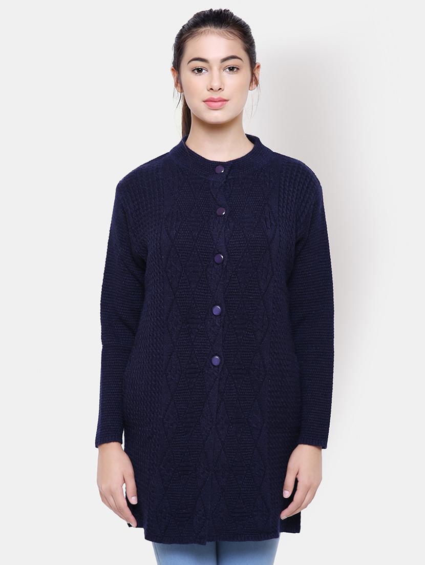 long sleeved woolen cardigan - 16645907 - Zoom Image - 0