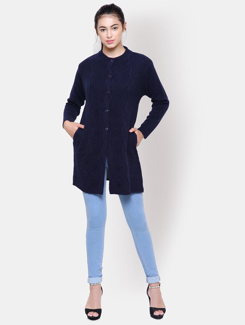 long sleeved woolen cardigan - 16645907 - Standard Image - 3