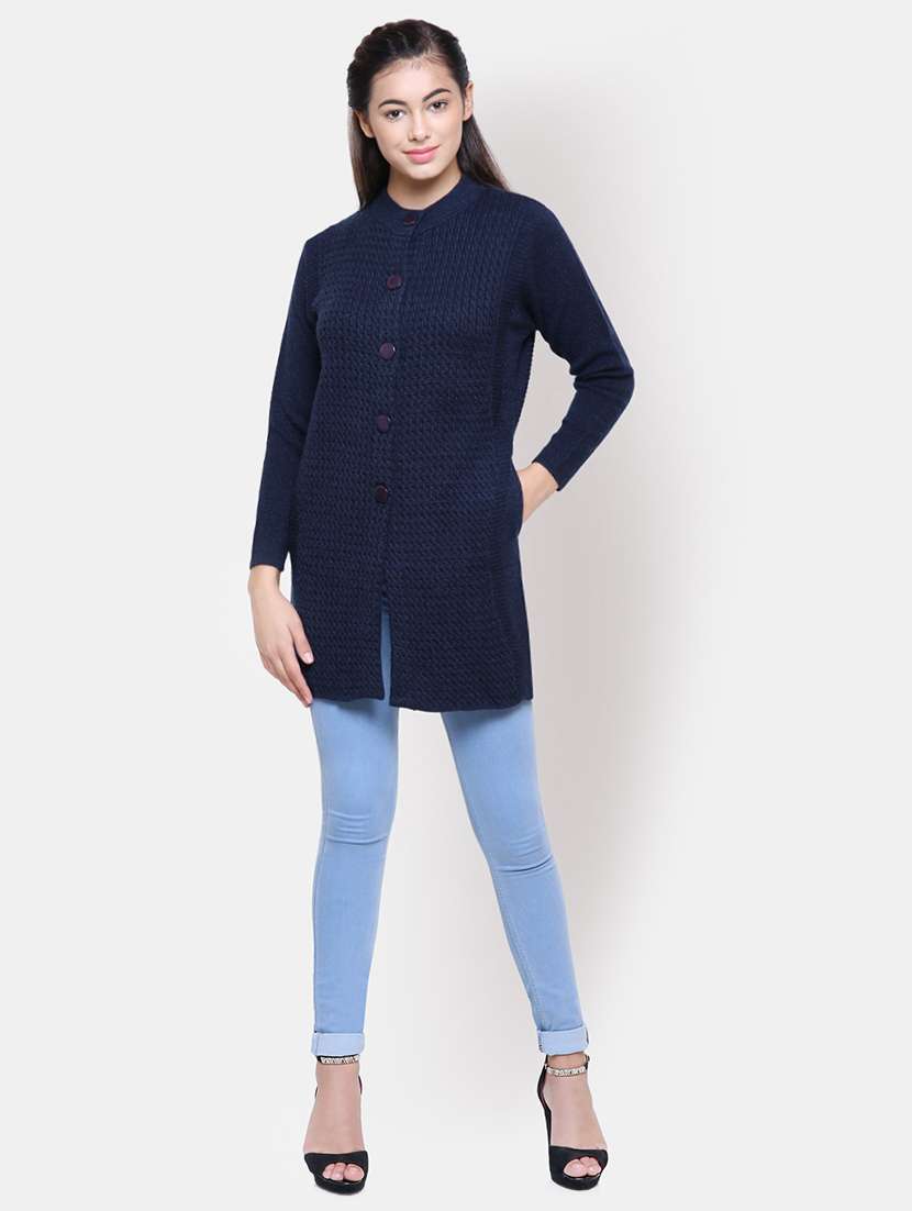 long sleeved woolen cardigan - 16645908 - Standard Image - 3