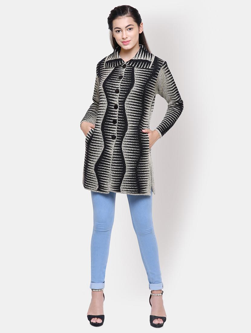 long sleeved woolen cardigan - 16645912 - Standard Image - 3