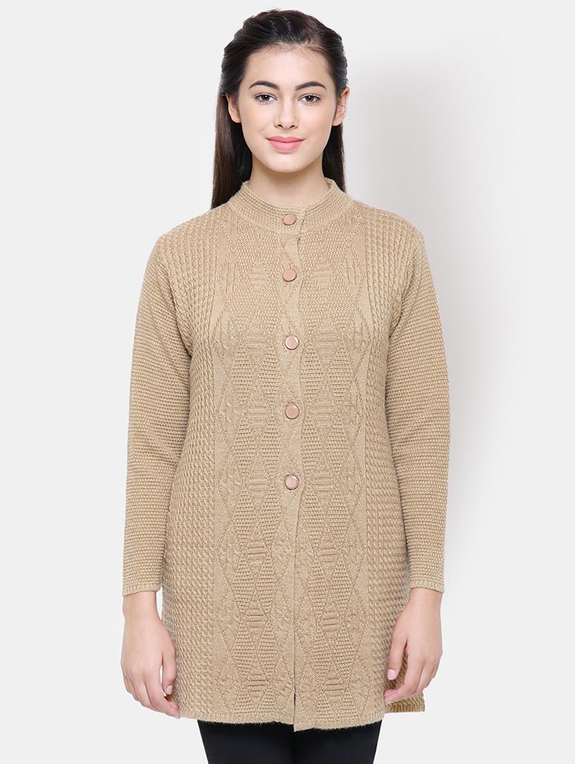long sleeved woolen cardigan - 16645917 - Zoom Image - 0