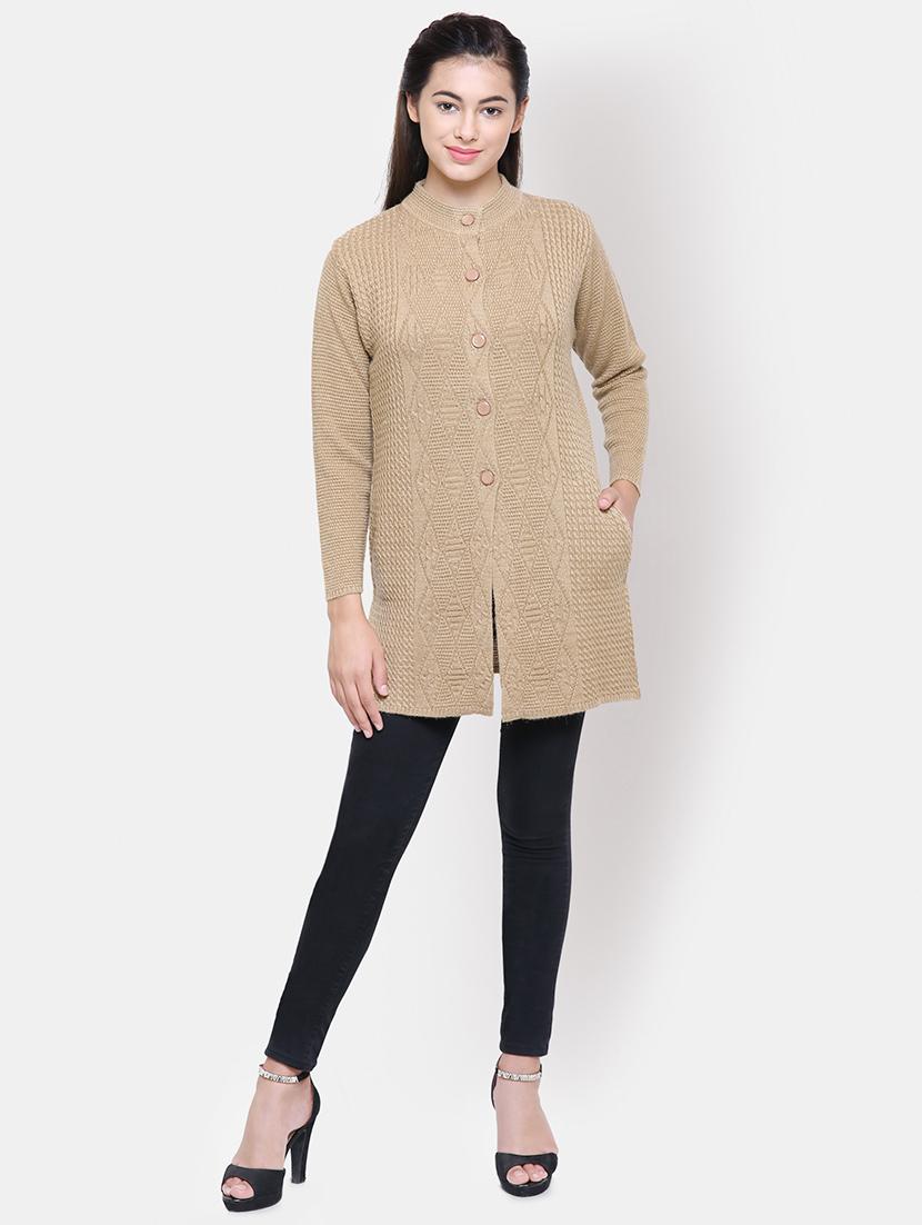 long sleeved woolen cardigan - 16645917 - Standard Image - 3
