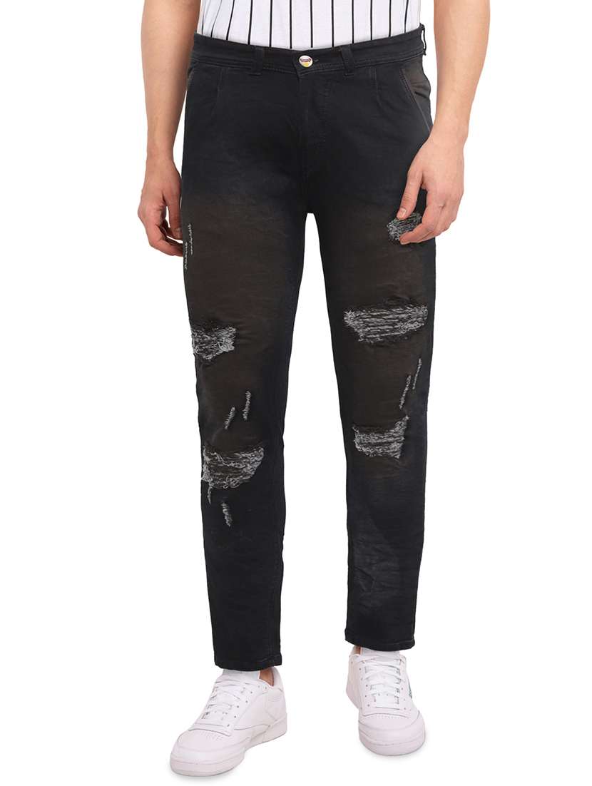 mens slim fit distressed jeans - 16646854 -  Zoom Image - 0