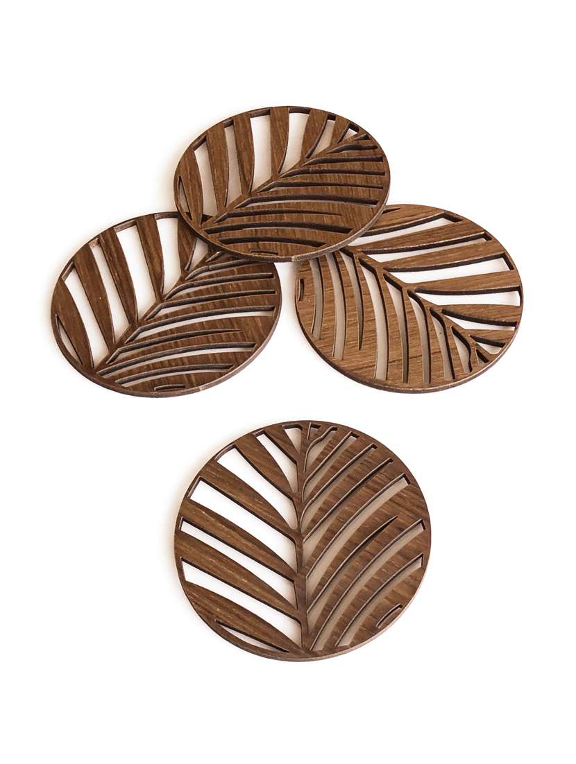 wooden coaster set of 4