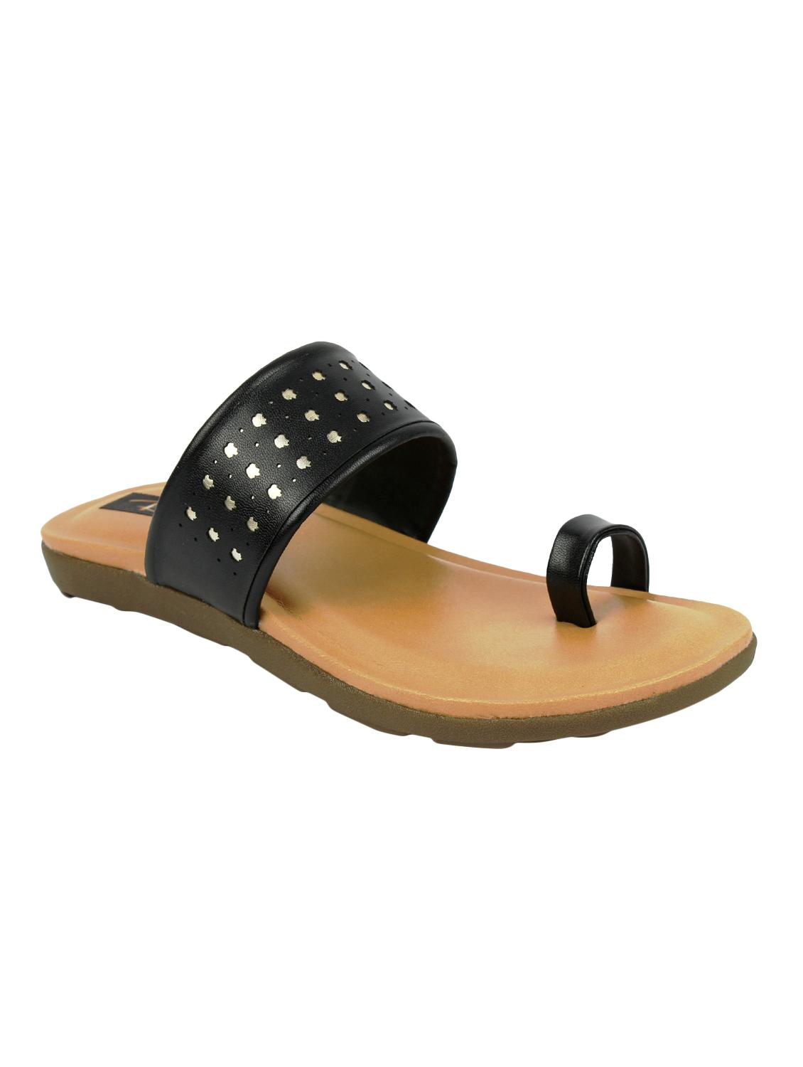 black one toe sandals - 16649683 -  Zoom Image - 0