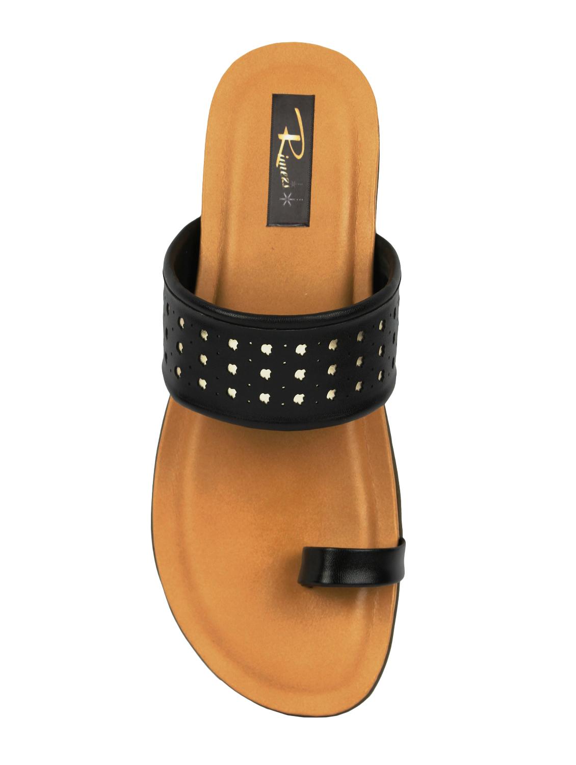 black one toe sandals - 16649683 - Standard Image - 3