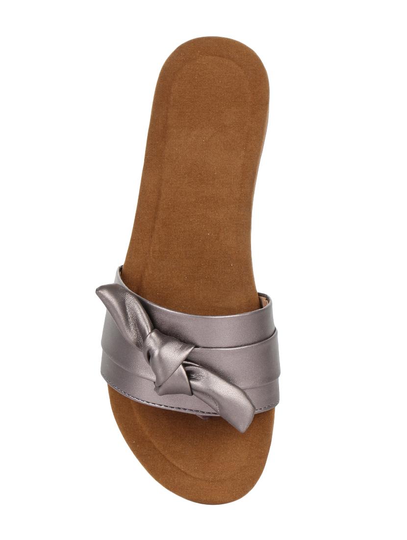 metallic leatherette toe separator sandals - 16650326 - Standard Image - 3