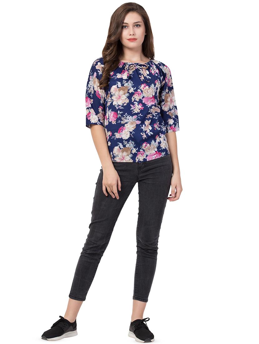 off shoulder floral top - 16650953 - Standard Image - 3