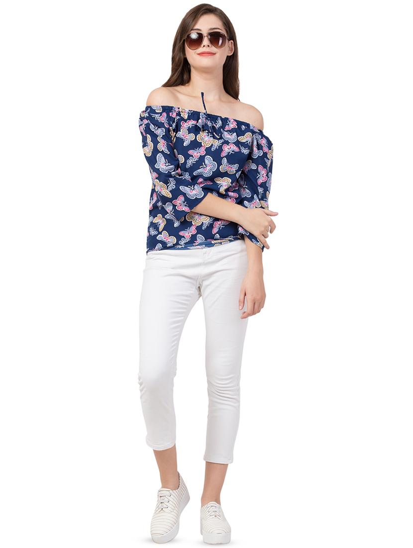 off shoulder quirky top - 16650955 - Standard Image - 3