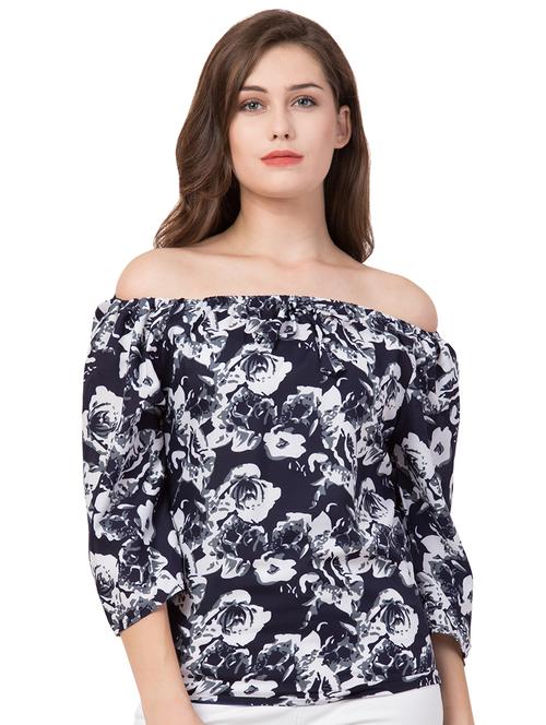 off shoulder quirky top  - 16650956 -  Standard Image - 0