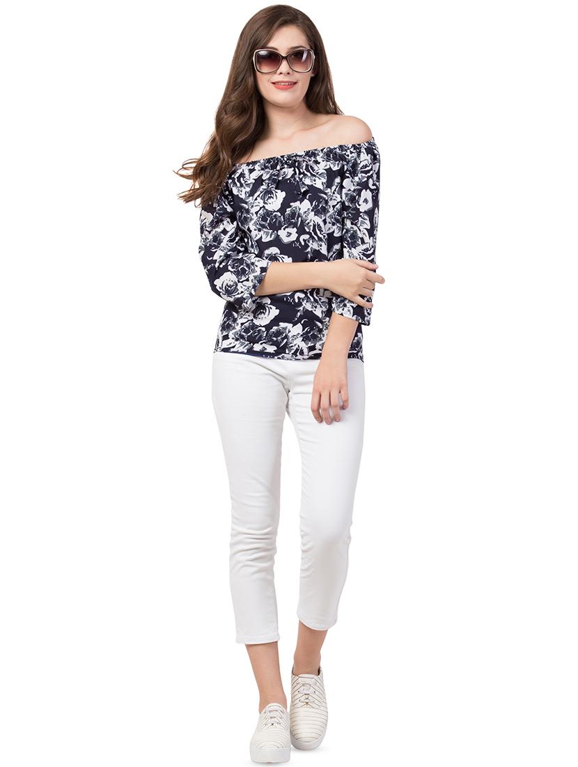 off shoulder quirky top - 16650956 - Standard Image - 3