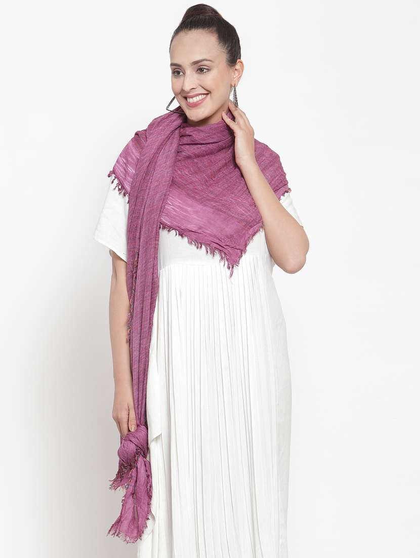 pink cotton stole