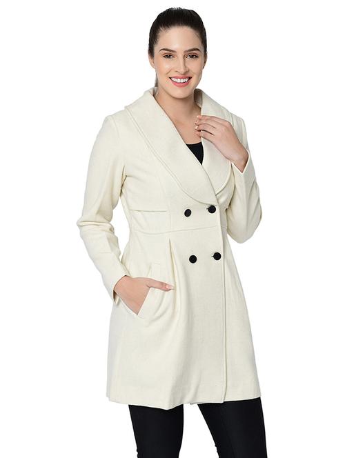 long sleeved wool trench coat - 16657602 -  Standard Image - 0