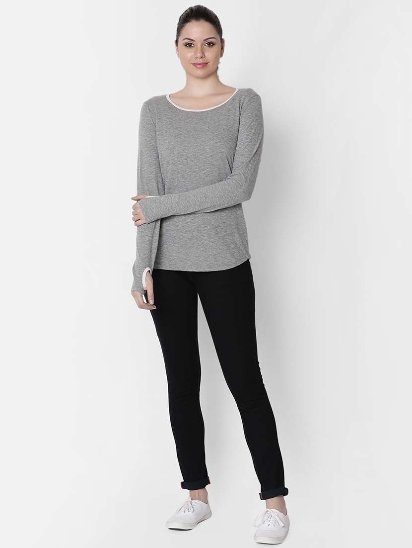 women's plain boat neck t-shirt - 16658026 -  Standard Image - 3