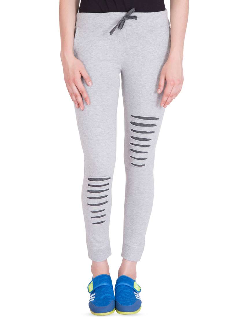 drawstring waist solid track pant 