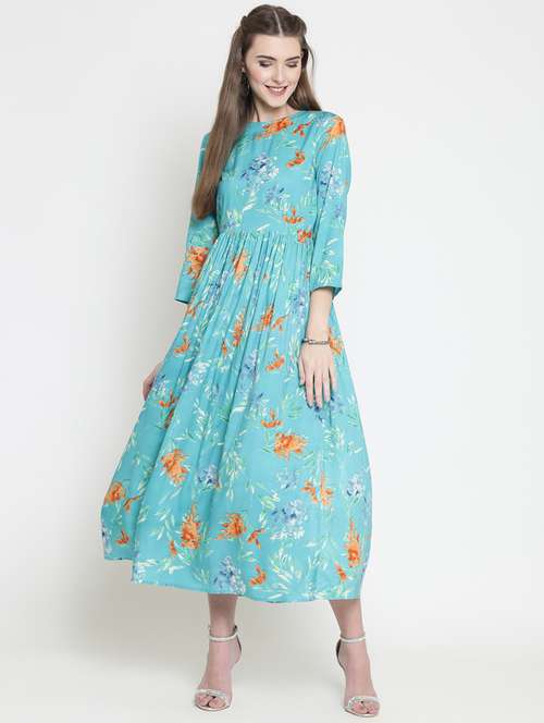 women's fit & flare floral dress - 16659339 -  Standard Image - 0