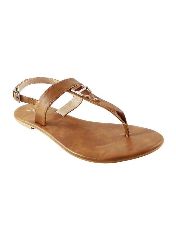 tan back strap sandals - 16659497 -  Zoom Image - 0