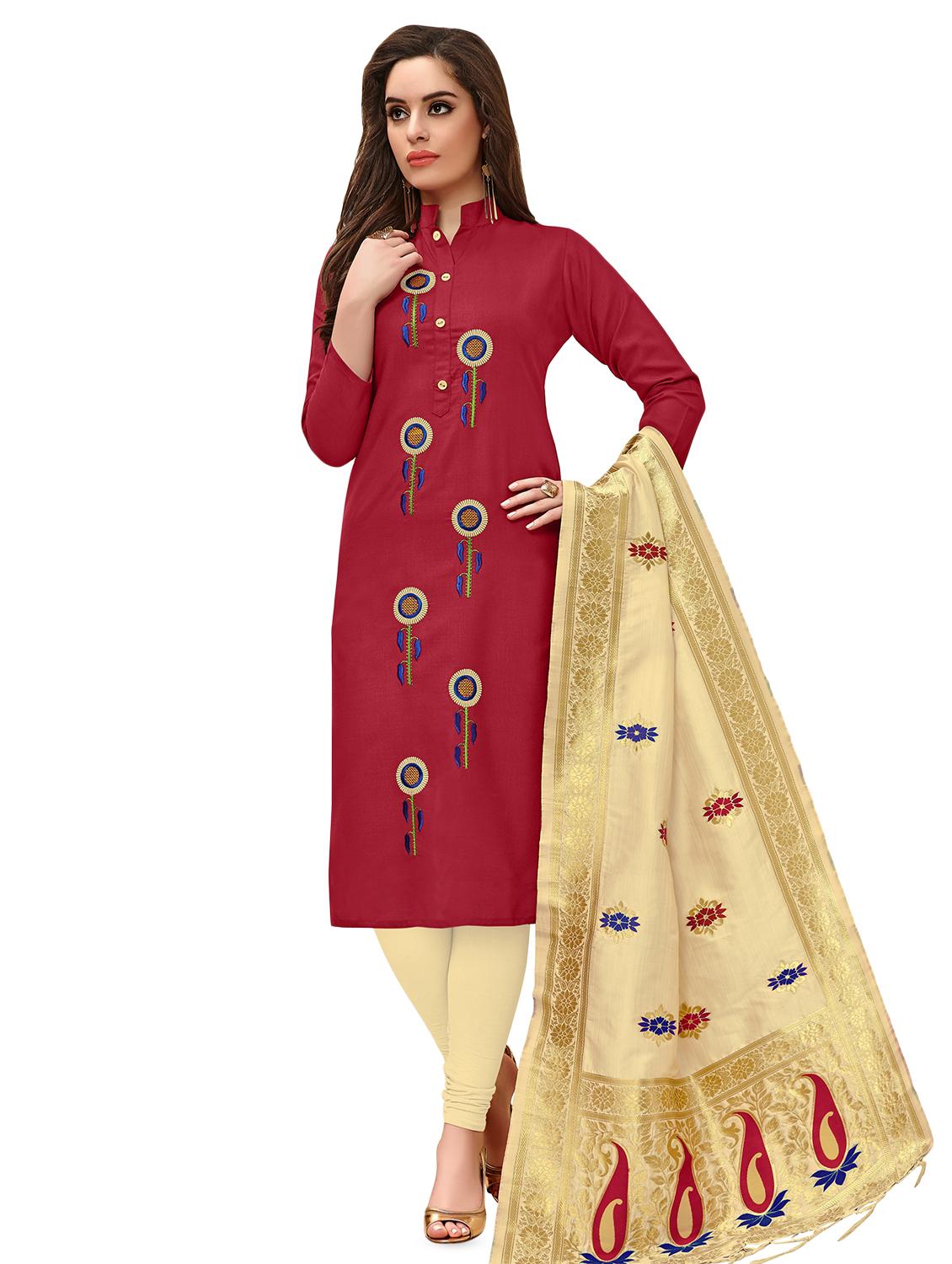 embroidered unstitched suit - 16660327 -  Zoom Image - 0