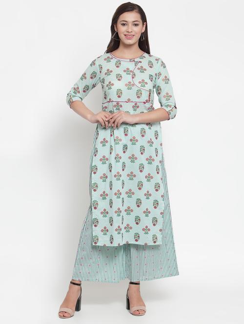floral print straight kurta - 16663028 -  Standard Image - 0