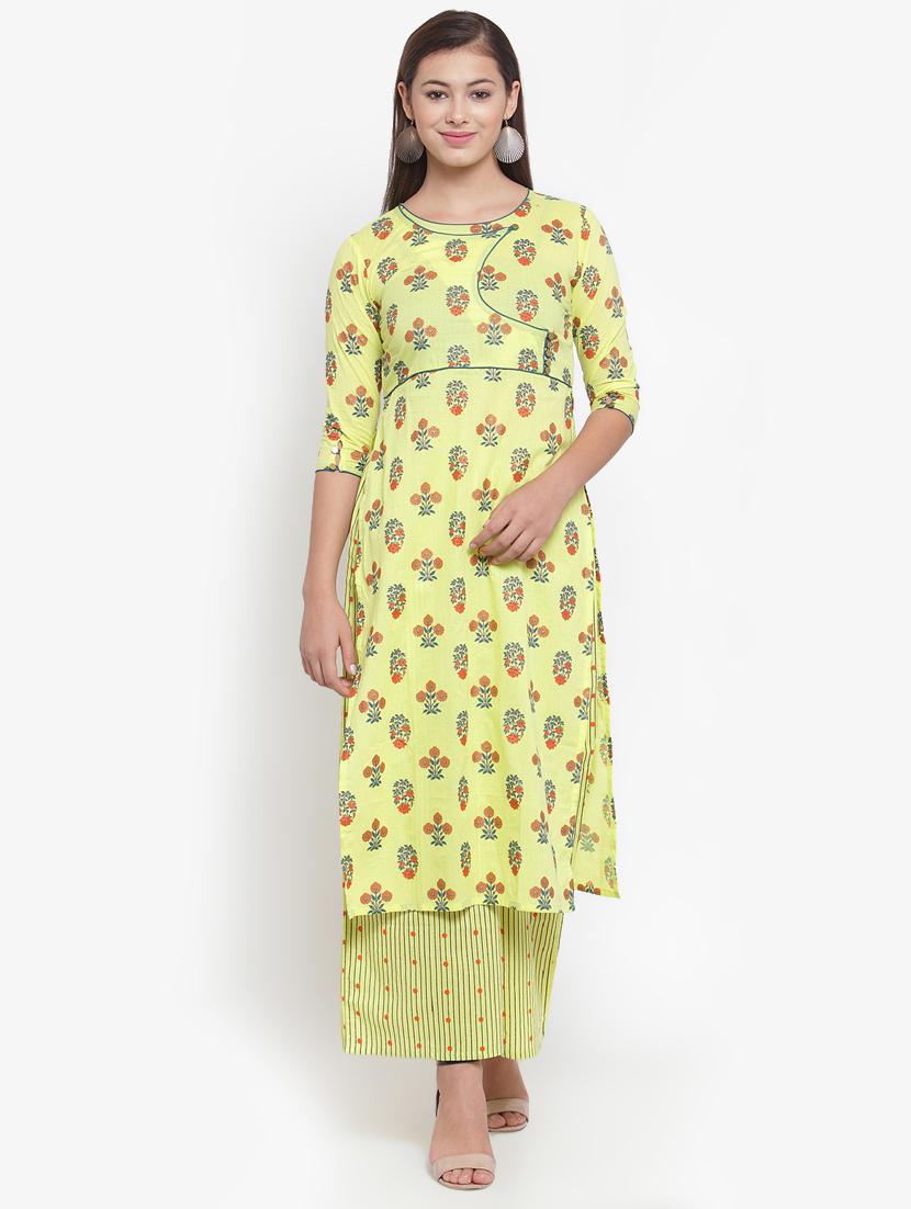 floral print straight kurta - 16663029 -  Zoom Image - 0